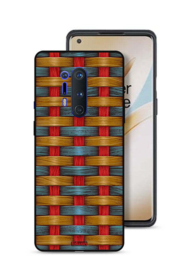 غطاء حماية لهاتف OnePlus 8 Pro بنمط فني مزين بشرائط