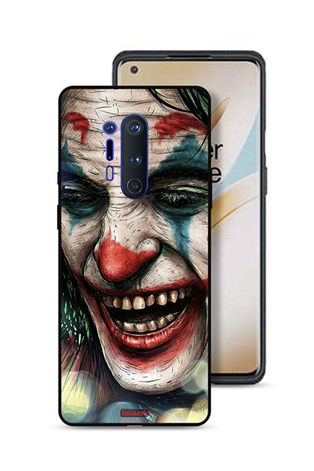 غطاء حماية لهاتف OnePlus 8 Pro بطبعة وجه الجوكر الضاحك