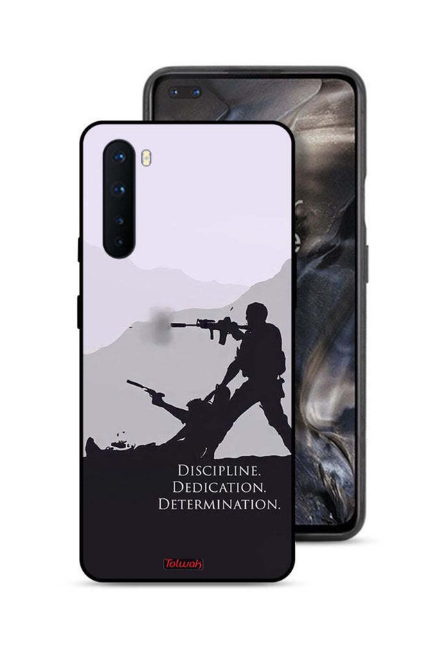غطاء حماية OnePlus Nord بتصميم "الانضباط والتفاني والتصميم"