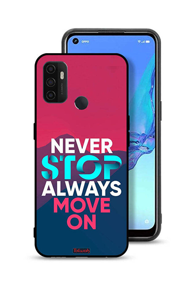 جراب حماية Oppo A32 لا تتوقف أبدًا، تحرك دائمًا
