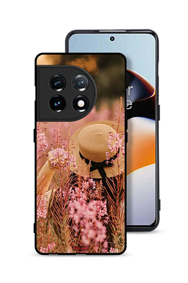 OnePlus 11 5G Protective Case Cover Hat Girl In Flowers