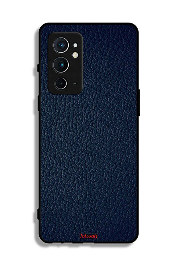 غطاء حماية جلدي بنقشة لهاتف OnePlus 9RT 5G - 2