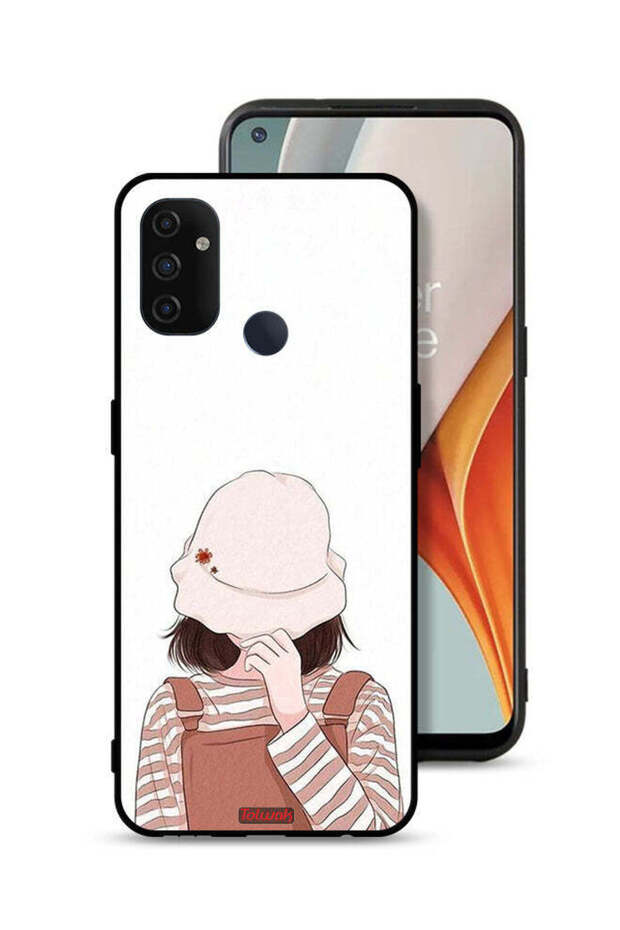 غطاء حماية لهاتف OnePlus Nord N100 بغطاء للوجه وقبعة
