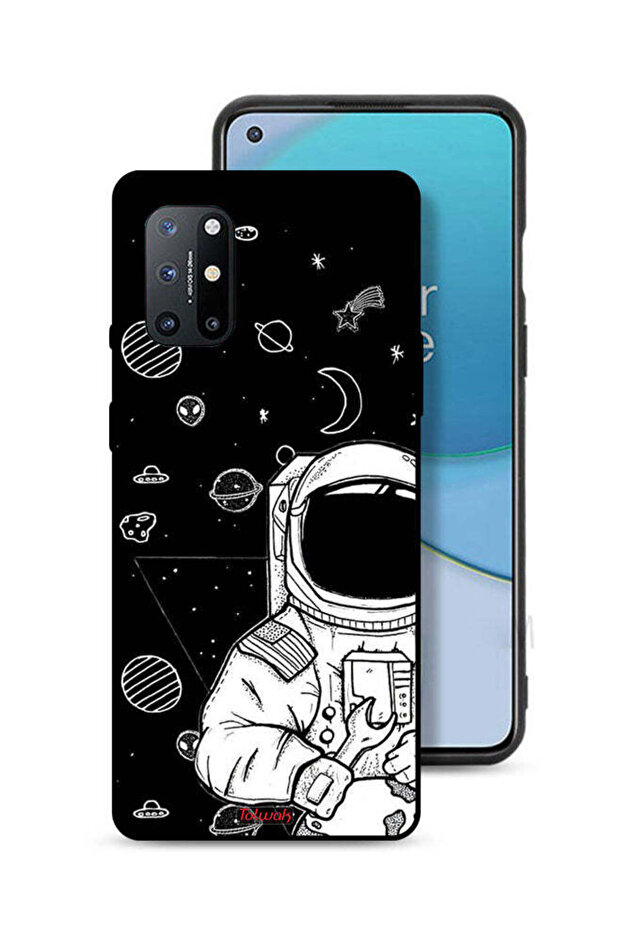 غطاء حماية لهاتف OnePlus 8T 5G برسومات رائد فضاء