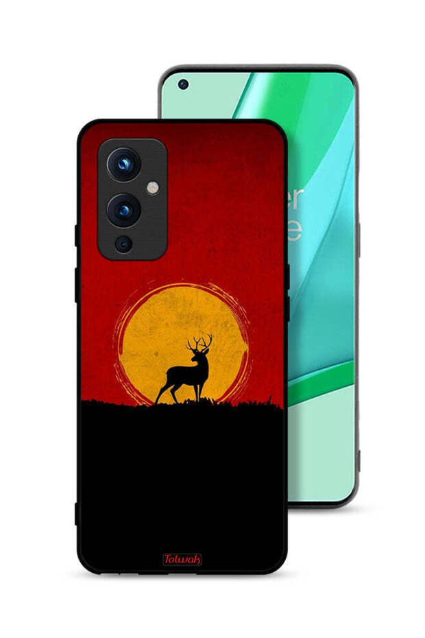 غطاء حماية لهاتف OnePlus 9 5G بتصميم غزال وقمر