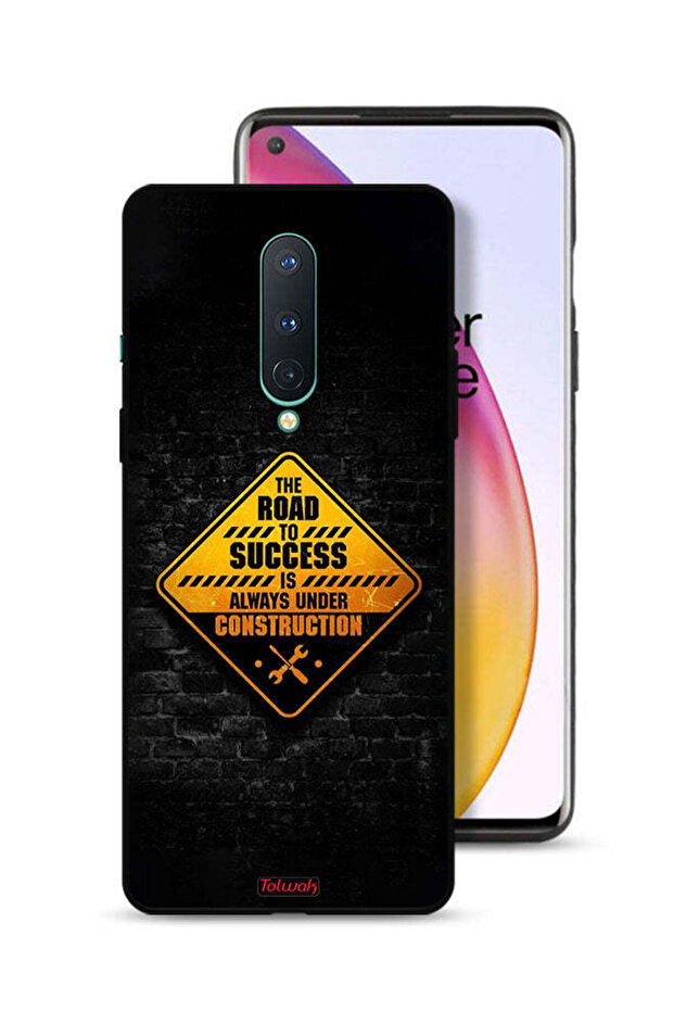 غطاء حماية لهاتف OnePlus 8 الطريق إلى النجاح دائمًا قيد الإنشاء