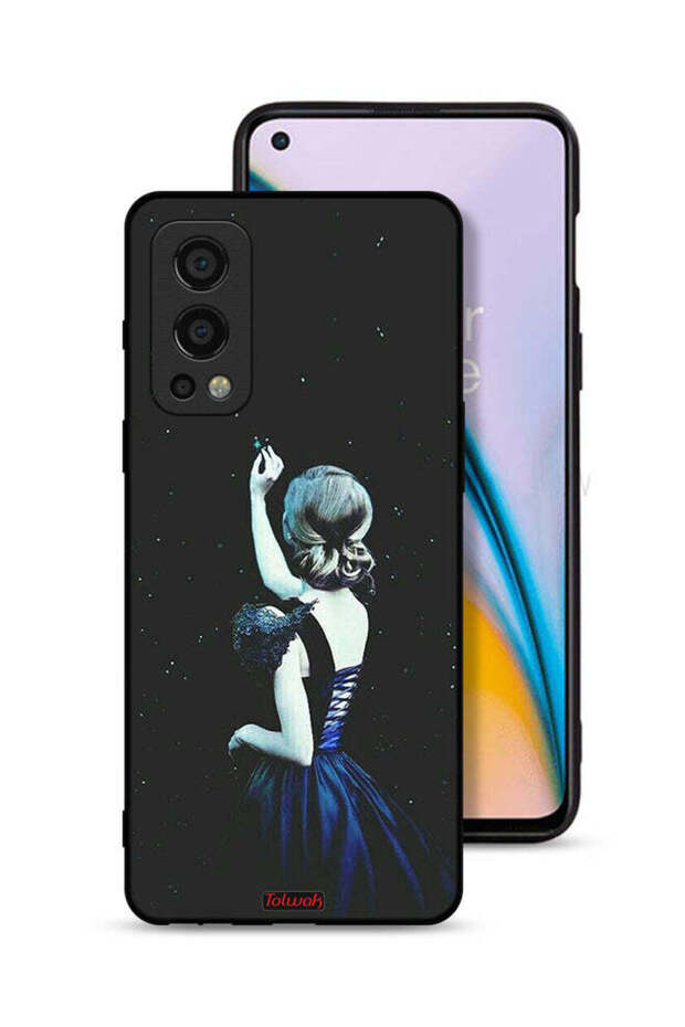 غطاء حماية لهاتف OnePlus Nord 2 5G بنقشة نجمة اللمس