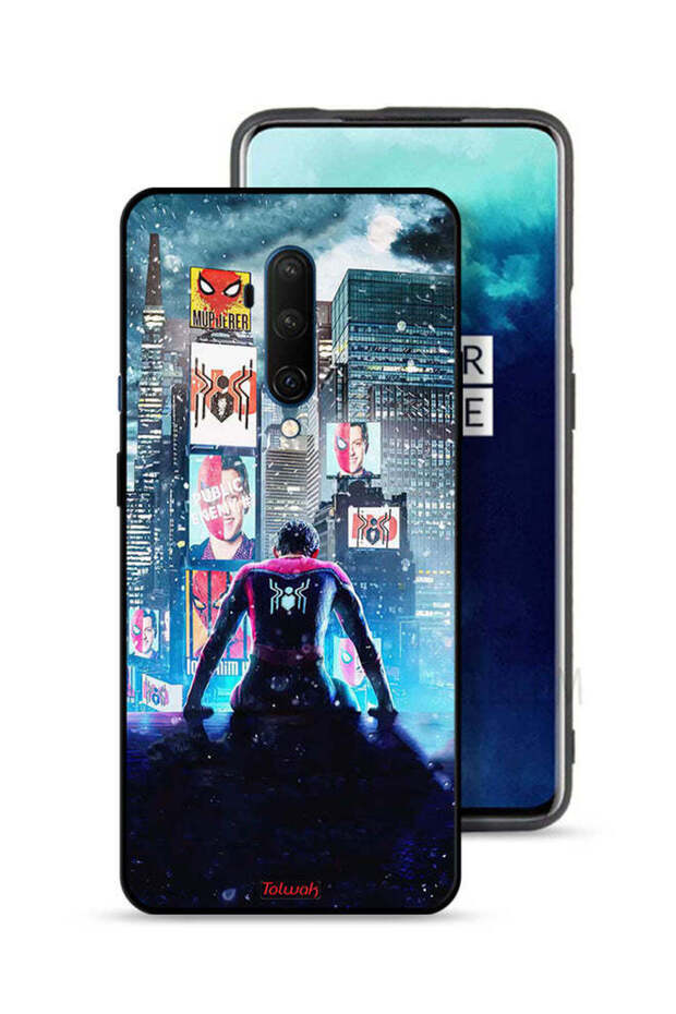 غطاء حماية لجهاز OnePlus 7T Pro بتصميم سبايدر مان