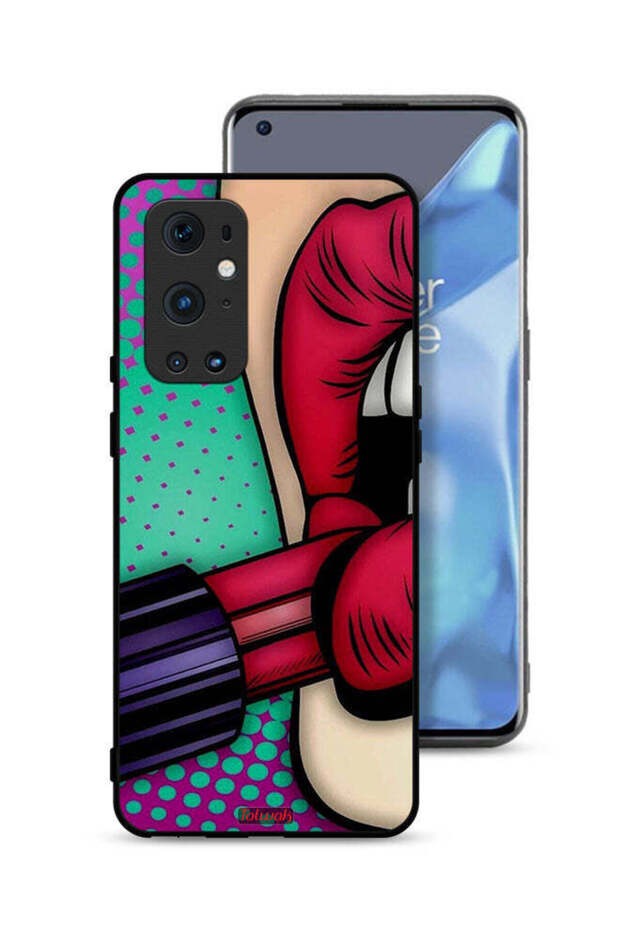 غطاء حماية لهاتف OnePlus 9 Pro 5G أحمر شفاه