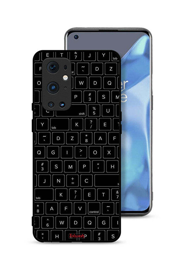 غطاء حماية لهاتف OnePlus 9 Pro 5G بنمط مفاتيح لوحة المفاتيح العشوائية