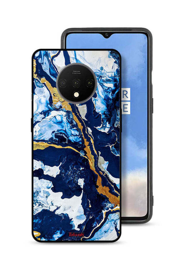 OnePlus 7T Protective Case Cover Glitch Texture Art