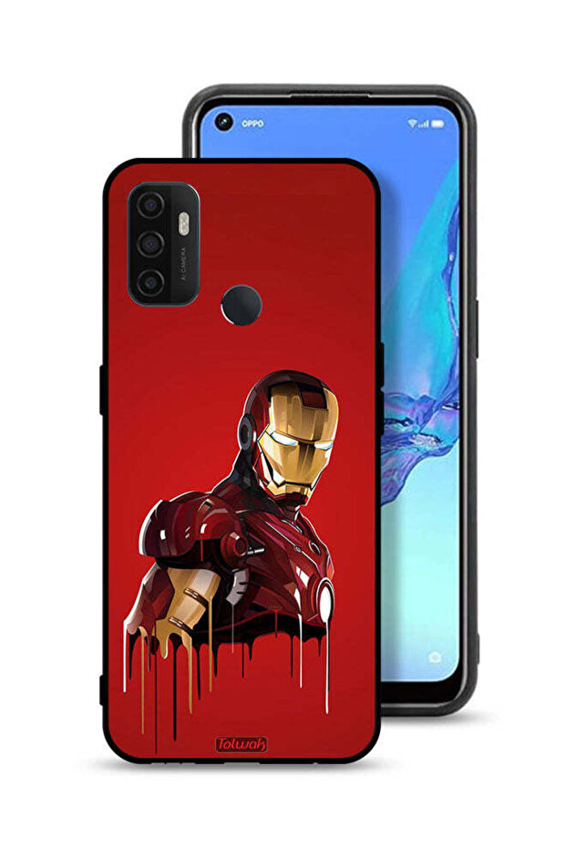 غطاء حماية Oppo A32 بتصميم الرجل الحديدي