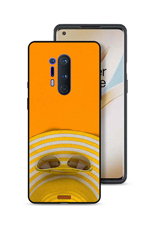 غطاء حماية واقٍ لهاتف OnePlus 8 Pro مع نظارات وقبعة