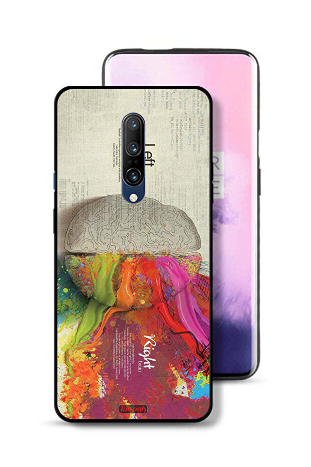 OnePlus 7 Pro Protective Case Cover Abstract Brain Science Artwork
