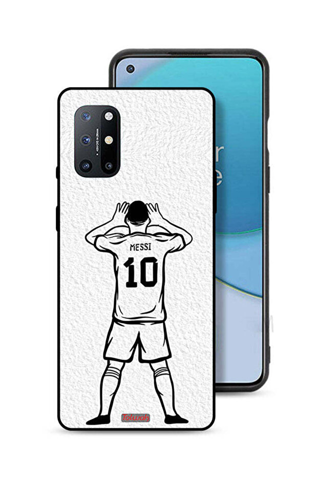 غطاء حماية لهاتف OnePlus 8T Plus 5G برسومات ميسي سكيتش