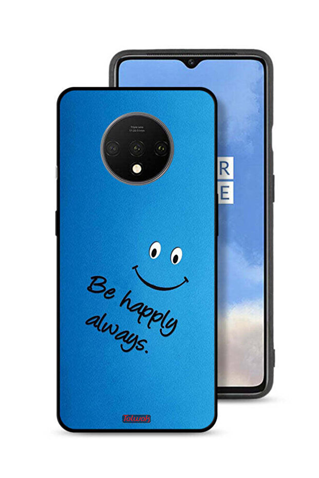 OnePlus 7T Protective Case Cover Be Happy Always