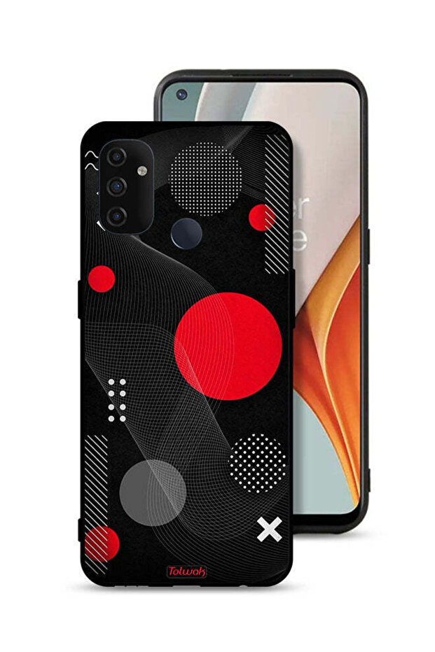 غطاء حماية لهاتف OnePlus Nord N100 بنمط دائري ومتقاطع