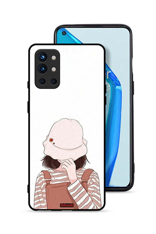 غطاء حماية لهاتف OnePlus 9R 5G مع غطاء للوجه من القبعة
