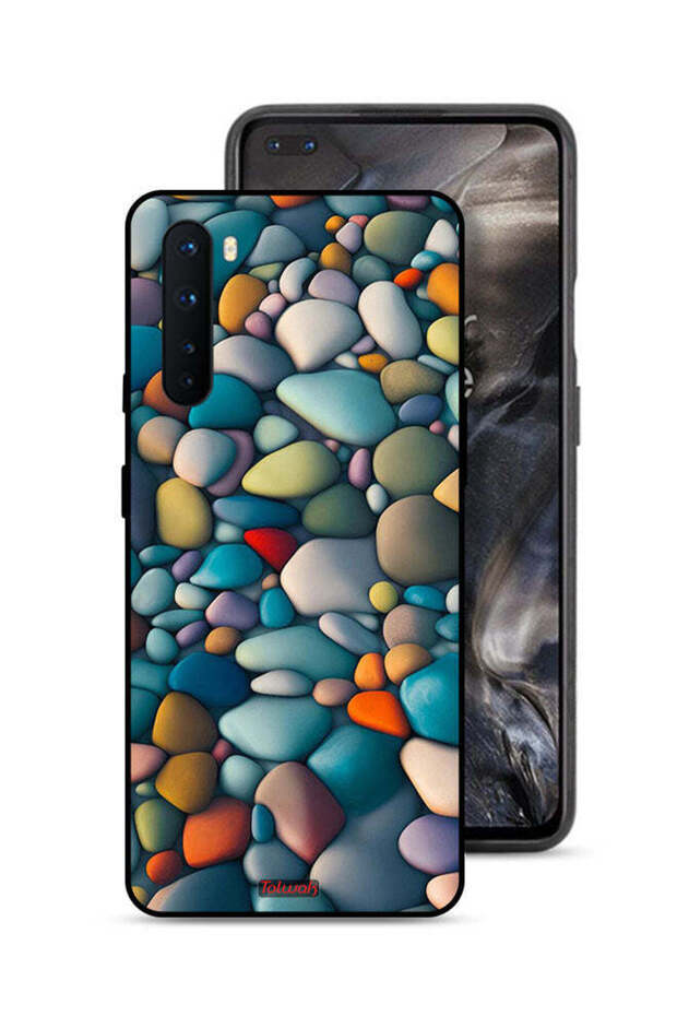 غطاء حماية لهاتف OnePlus Nord بنقشة أحجار تجريدية
