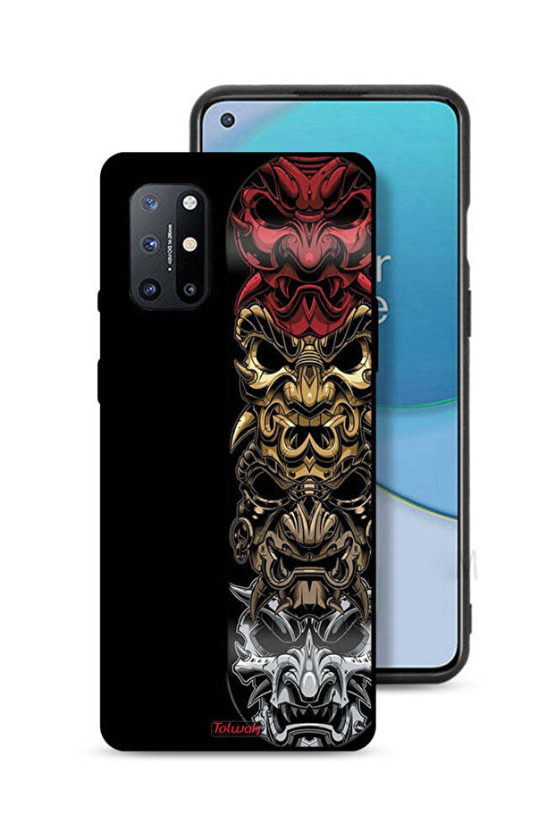 غطاء حماية لهاتف OnePlus 8T 5G برسومات فنية للرؤوس