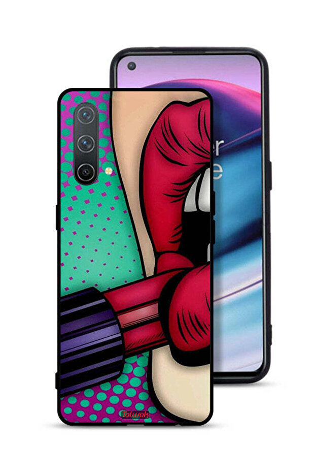 غطاء حماية لهاتف OnePlus Nord CE 5G أحمر شفاه
