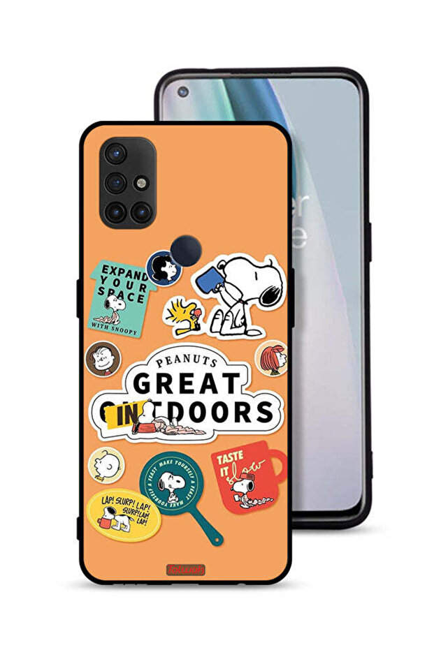غطاء حماية لهاتف OnePlus Nord N10 5G بملصقات الفول السوداني