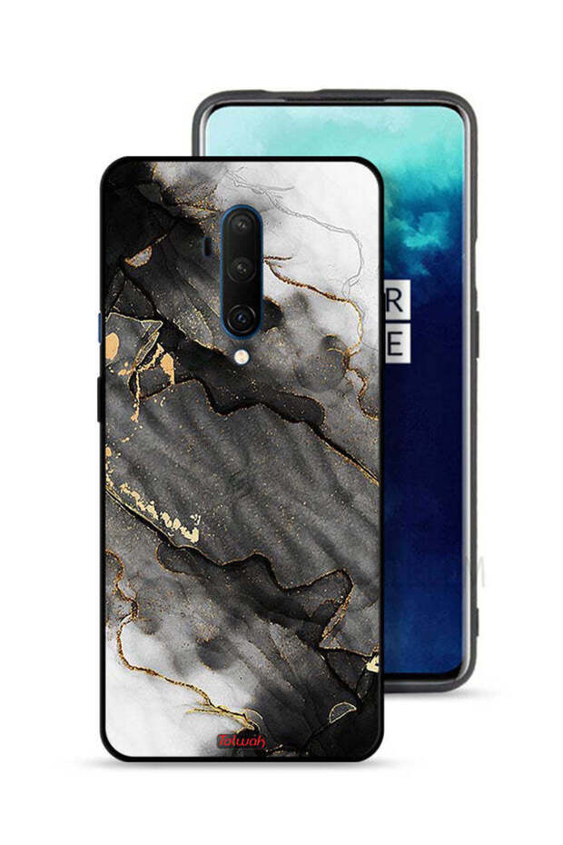 غطاء حماية لهاتف OnePlus 7T Pro من الرخام اللامع