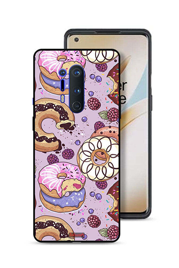 غطاء حماية لهاتف OnePlus 8 Pro برسومات دوناتس آرت