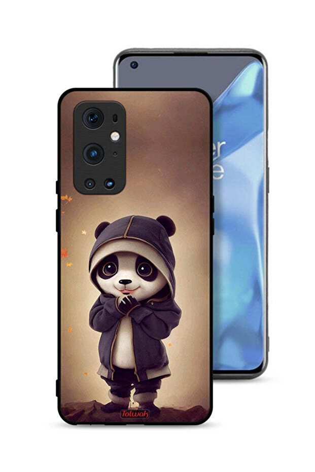 غطاء حماية لهاتف OnePlus 9 Pro 5G بنقشة الباندا الصغيرة اللطيفة