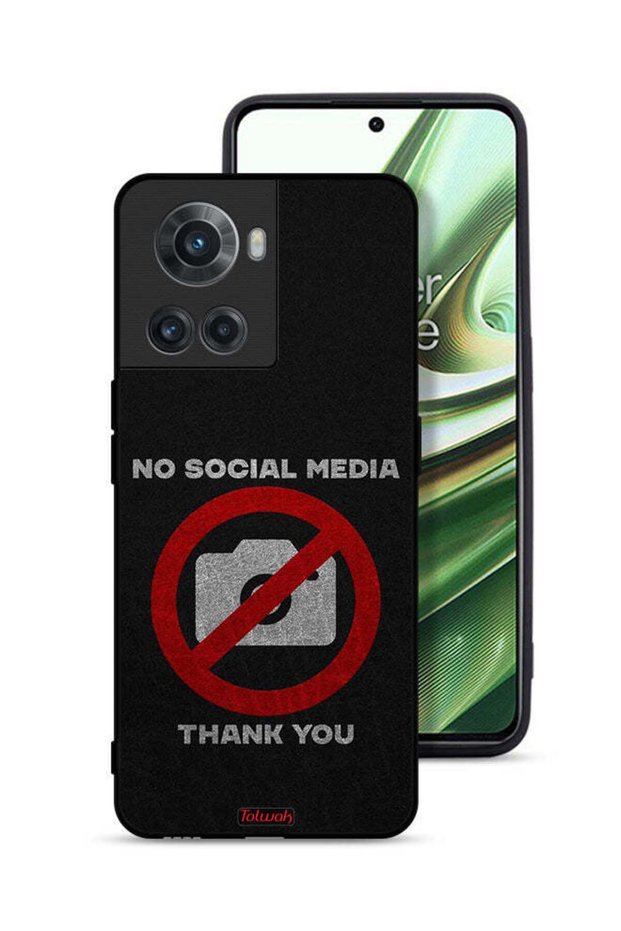 OnePlus 10R 5G Protective Case Cover No Social Media Thank You