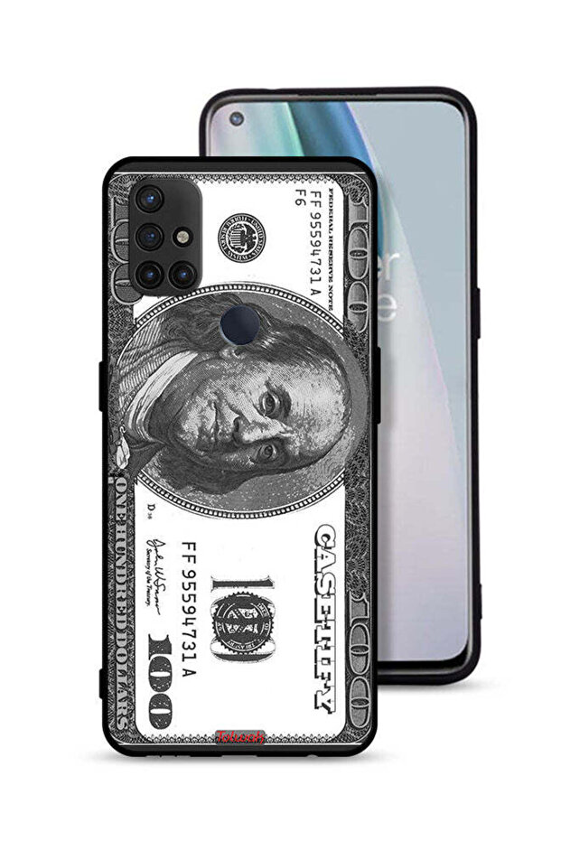 غطاء حماية لهاتف OnePlus Nord N10 5G بنقشة الدولار