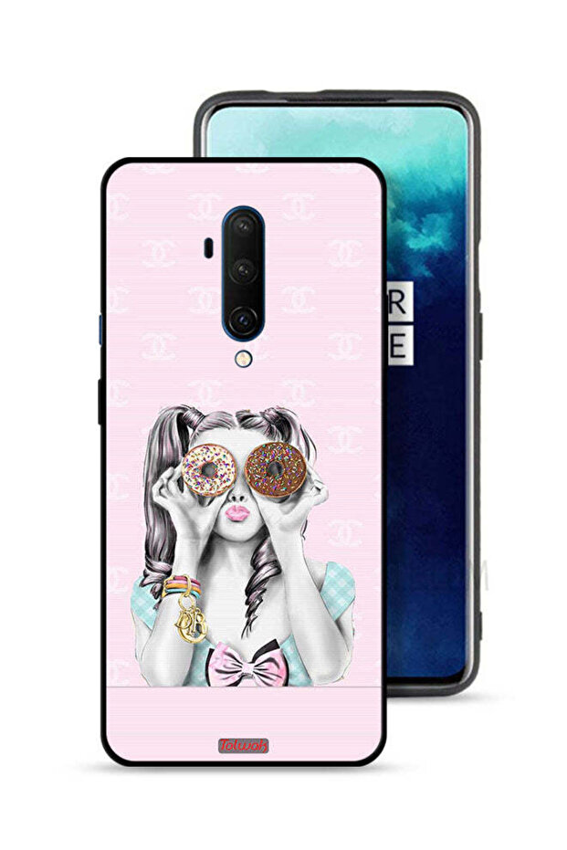 OnePlus 7T Pro Protective Case Cover Holding Two Donuts