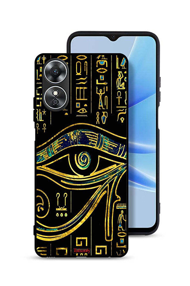 غطاء حماية لهاتف Oppo A17 مع رسمة عين