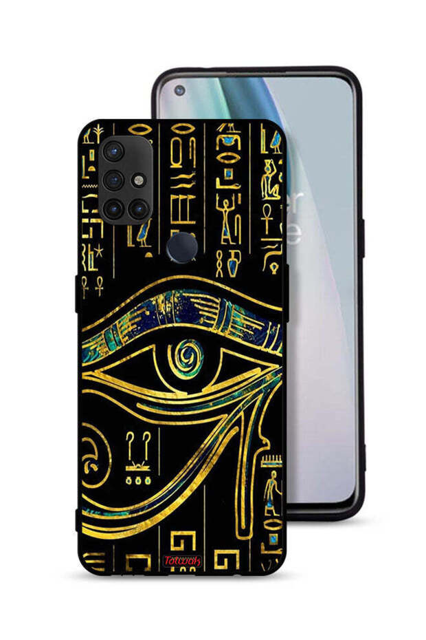 غطاء حماية لهاتف OnePlus Nord N10 5G بتصميم عين فنية
