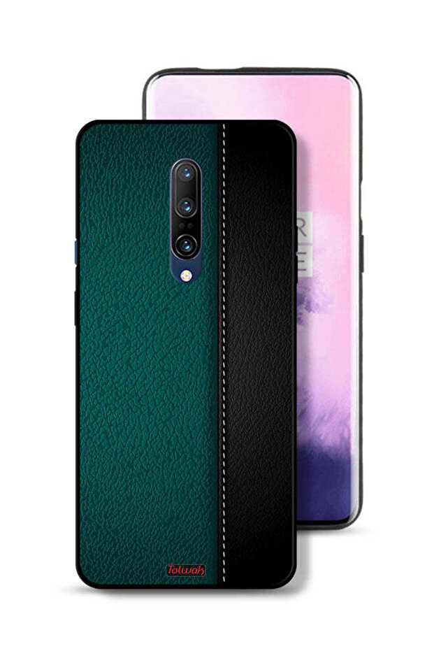 غطاء حماية جلدي بنمط لهاتف OnePlus 7 Pro - 1