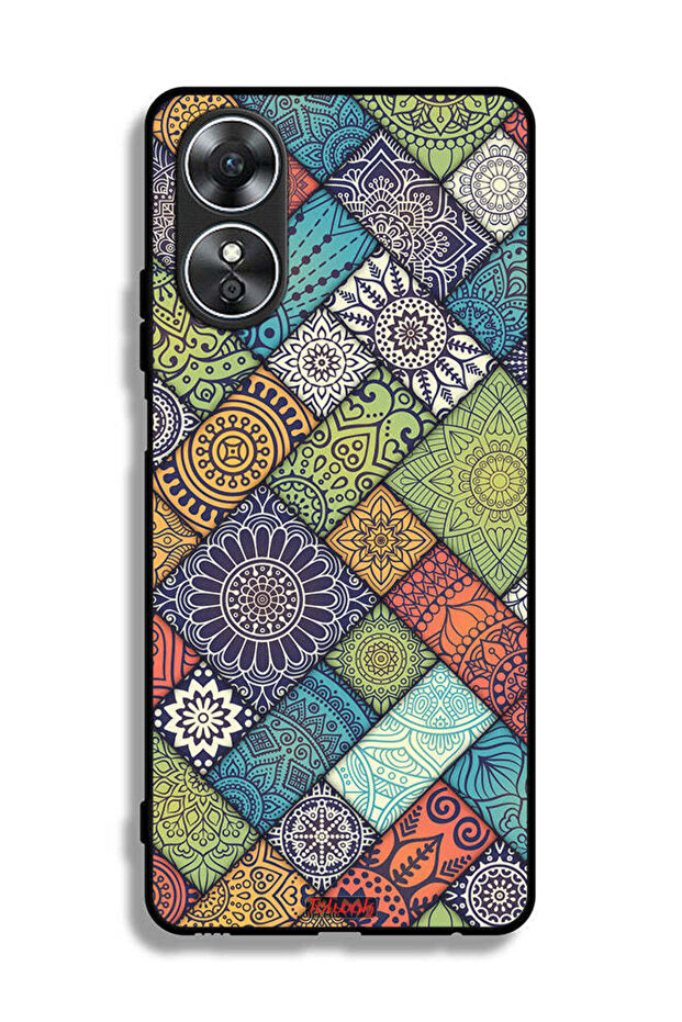 غطاء حماية لهاتف Oppo A17 بنمط ماندالا - 2