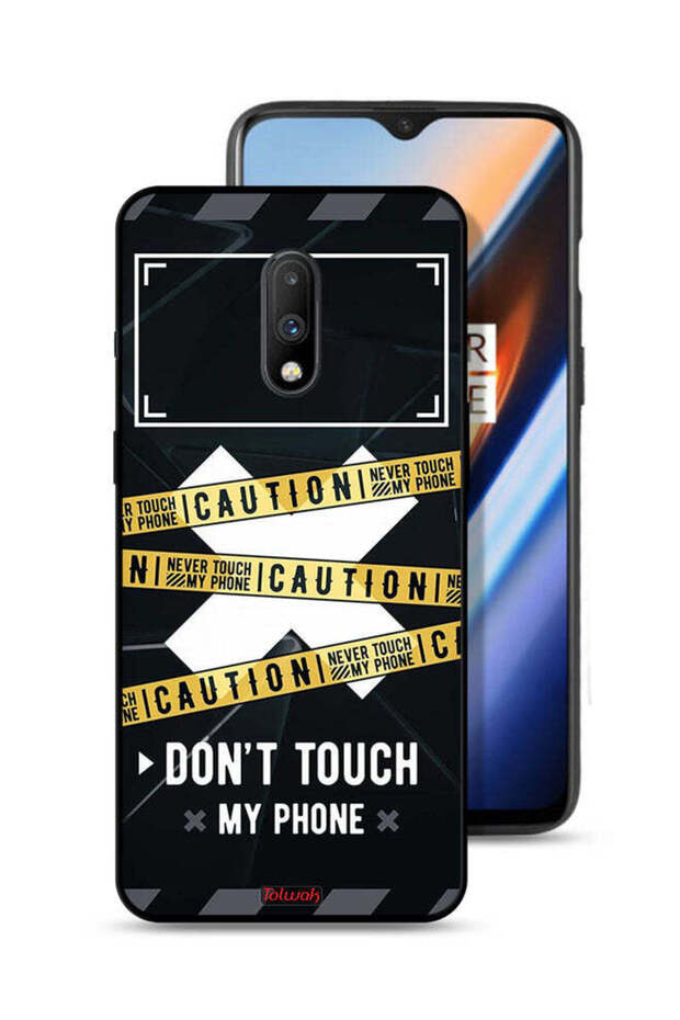 OnePlus 7 Protective Case Cover Caution Never Touch My Phone