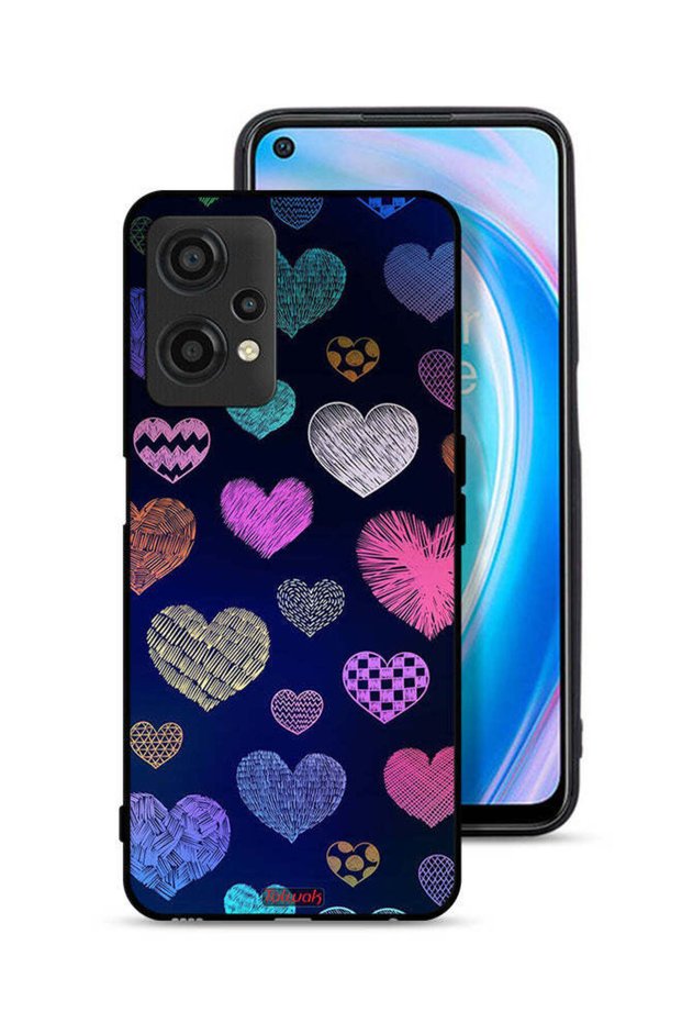 غطاء حماية لهاتف OnePlus North CE 2 Lite 5G بنقشة قلوب حجرية