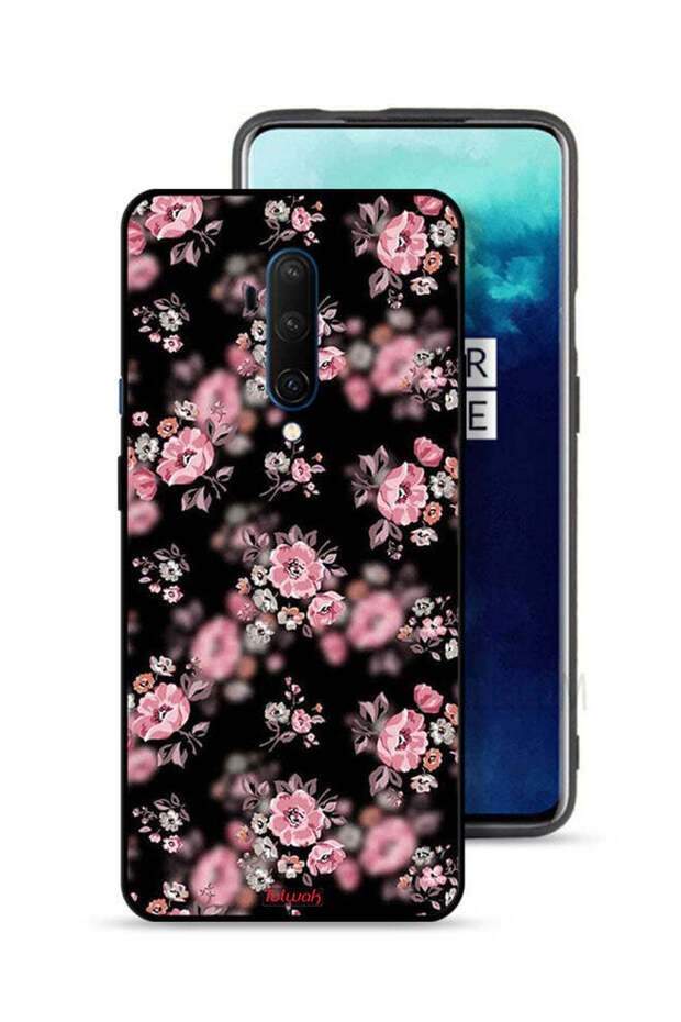 OnePlus 7T Pro Protective Case Cover Portrait Flowers Pattern