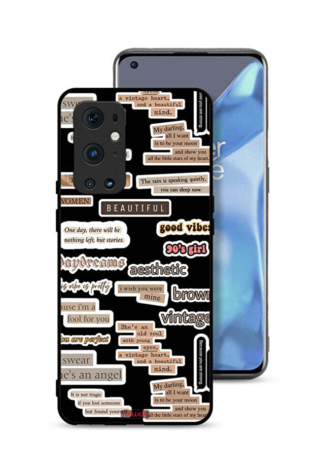 غطاء حماية لهاتف OnePlus 9 Pro 5G بملصقات اقتباسات جميلة