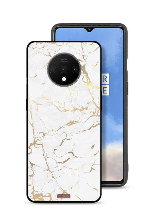 غطاء حماية لهاتف OnePlus 7T بنمط رخامي