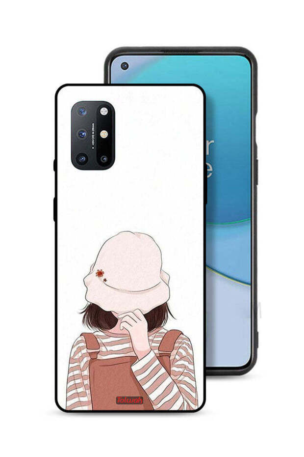 غطاء حماية لهاتف OnePlus 8T 5G مع غطاء للوجه من القبعة