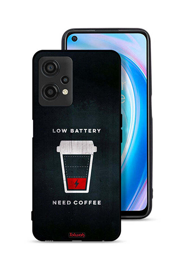 غطاء حماية لهاتف OnePlus Nord CE 2 Lite 5G - بطارية منخفضة - يحتاج إلى قهوة