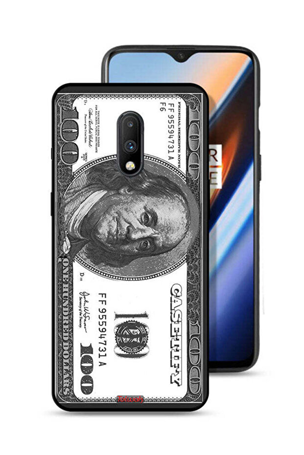غطاء حماية لهاتف OnePlus 7 بنقشة الدولار - 1