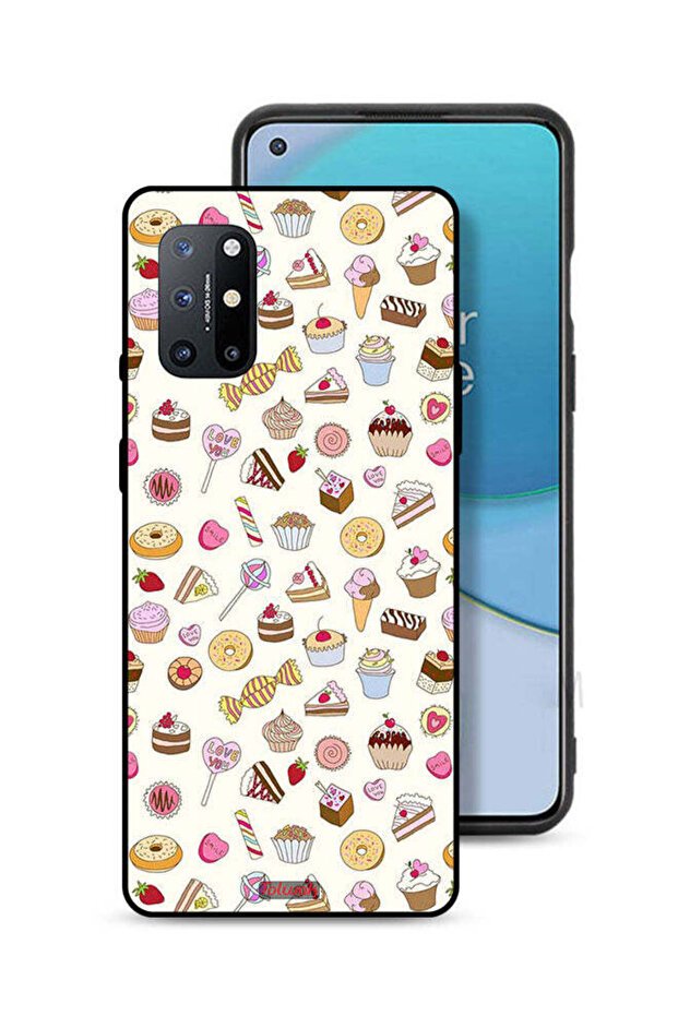 غطاء حماية لهاتف OnePlus 8T 5G بنمط العناصر المفضلة