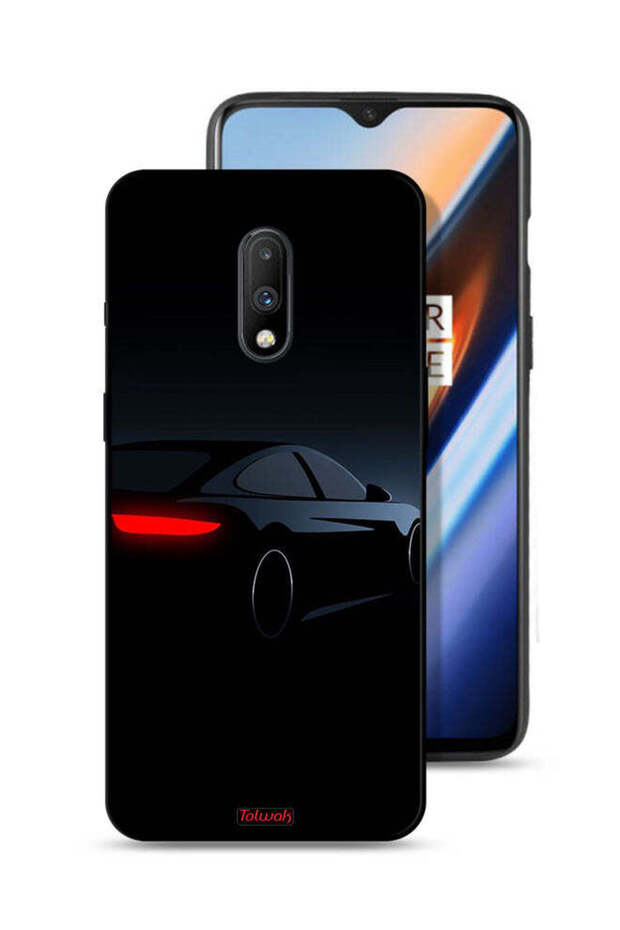 OnePlus 7 Protective Case Cover Dark Car