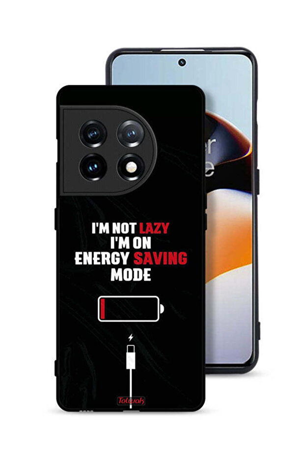 غطاء حماية لهاتف OnePlus 11 5G "أنا لست كسولاً، أنا في وضع توفير الطاقة"