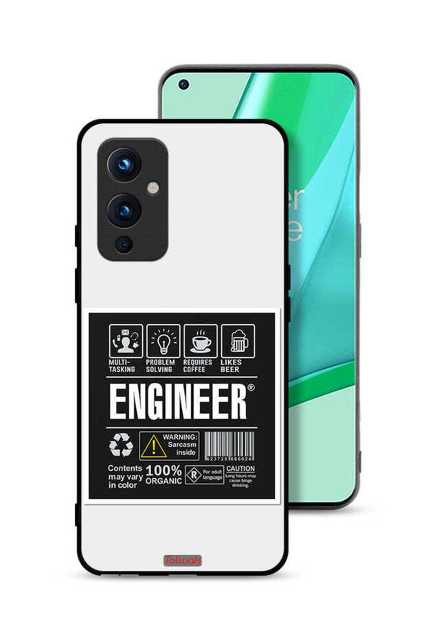 غطاء حماية لهاتف OnePlus 9 5G، ملصق مهندس - 1