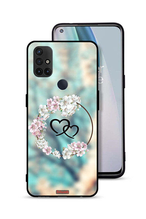 OnePlus Nord N10 5G Protective Case Cover Hearts In Ring Art