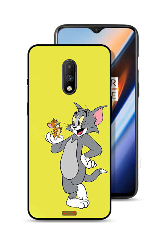 غطاء حماية لهاتف OnePlus 7 بتصميم توم وجيري